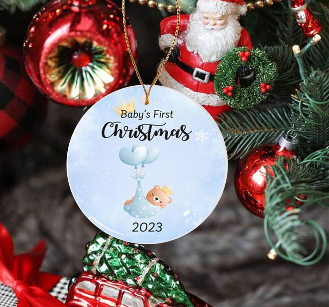 Tubbie Basic Baby First Christmas Ornament 2023