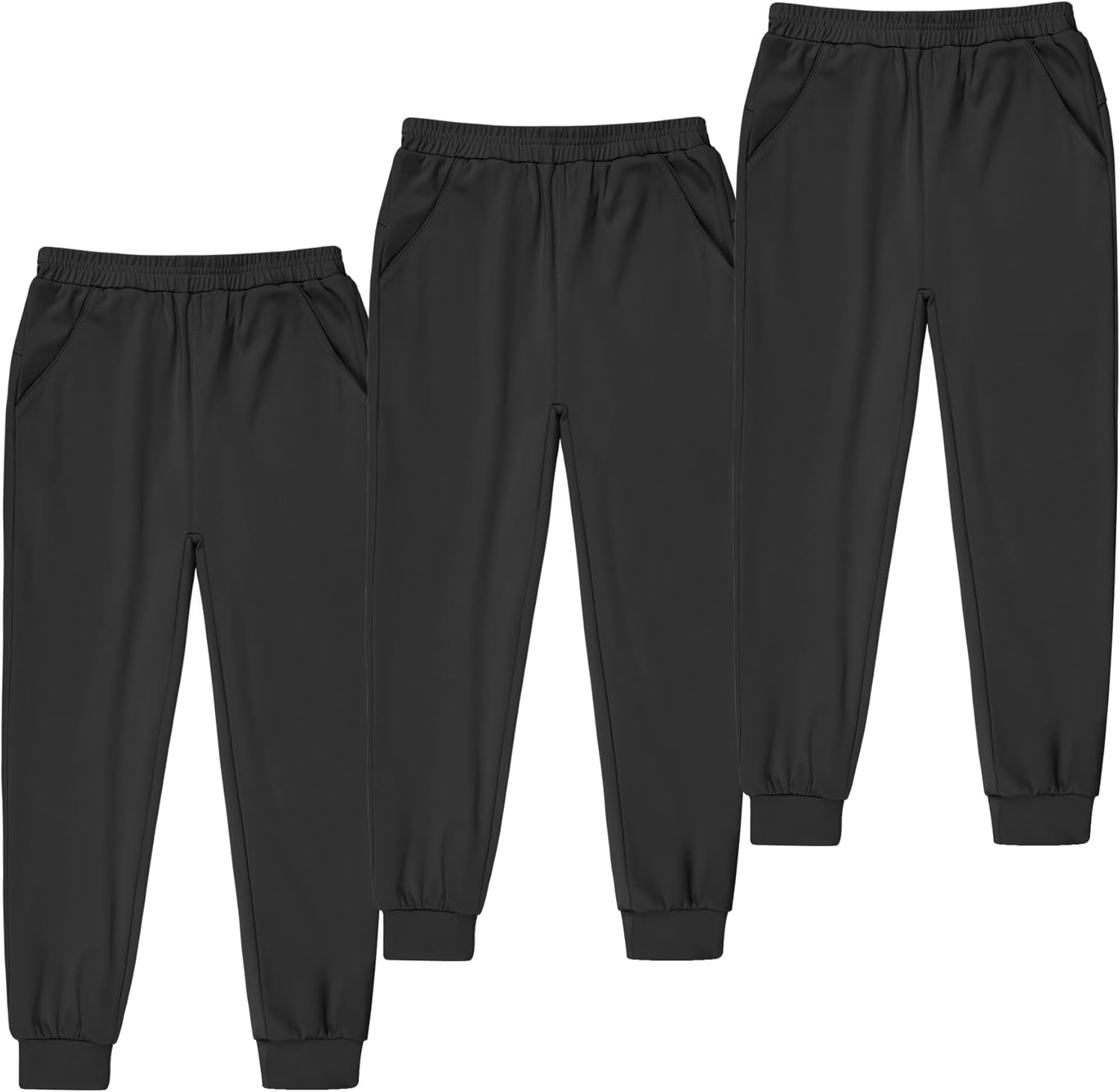 BIG ELEPHANT Girls Quick Dry Active Joggers with Pocket