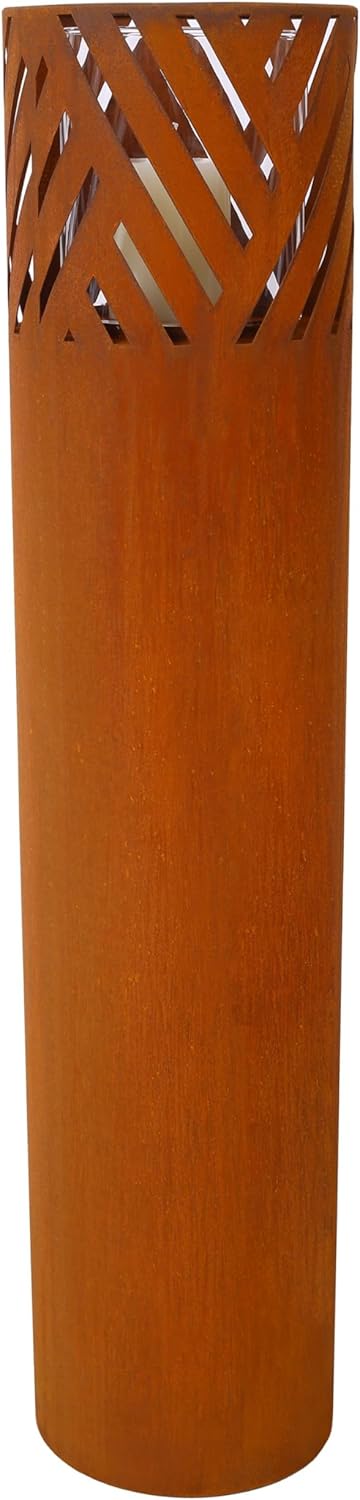Strawberry Fairy 2-Pack Decorative Rust Lantern Columns