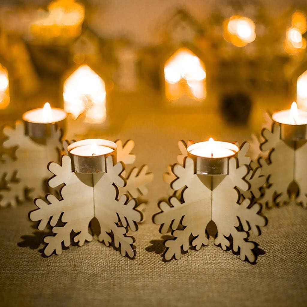 Exquisite Snowflake Candlestick Holder for Home and Party Decor