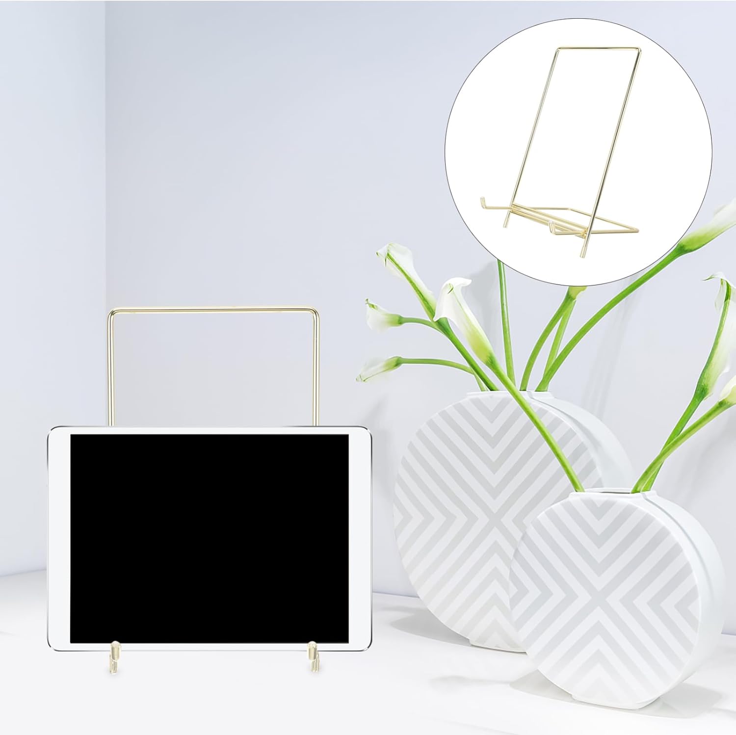 Stainless Steel Easel for Artwork and Book Display