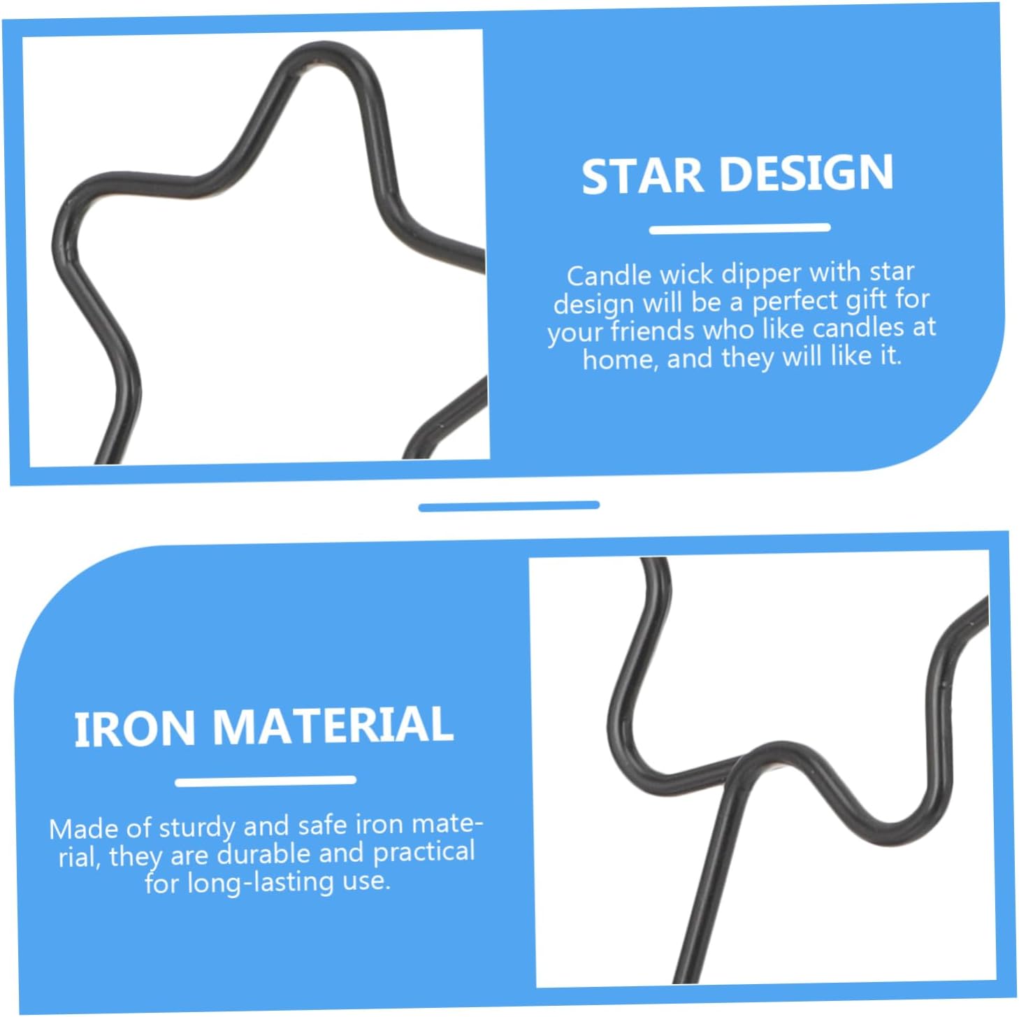 FUNOMOCYA Star Design Candle Wick Trimmer Hook Set