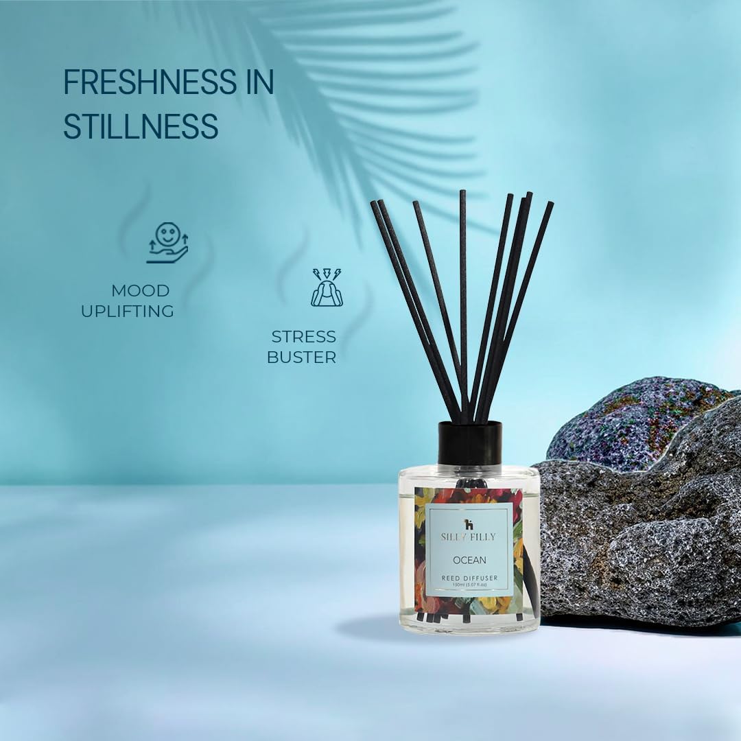 Silly Filly Reed Diffuser Set Ocean Fragrance