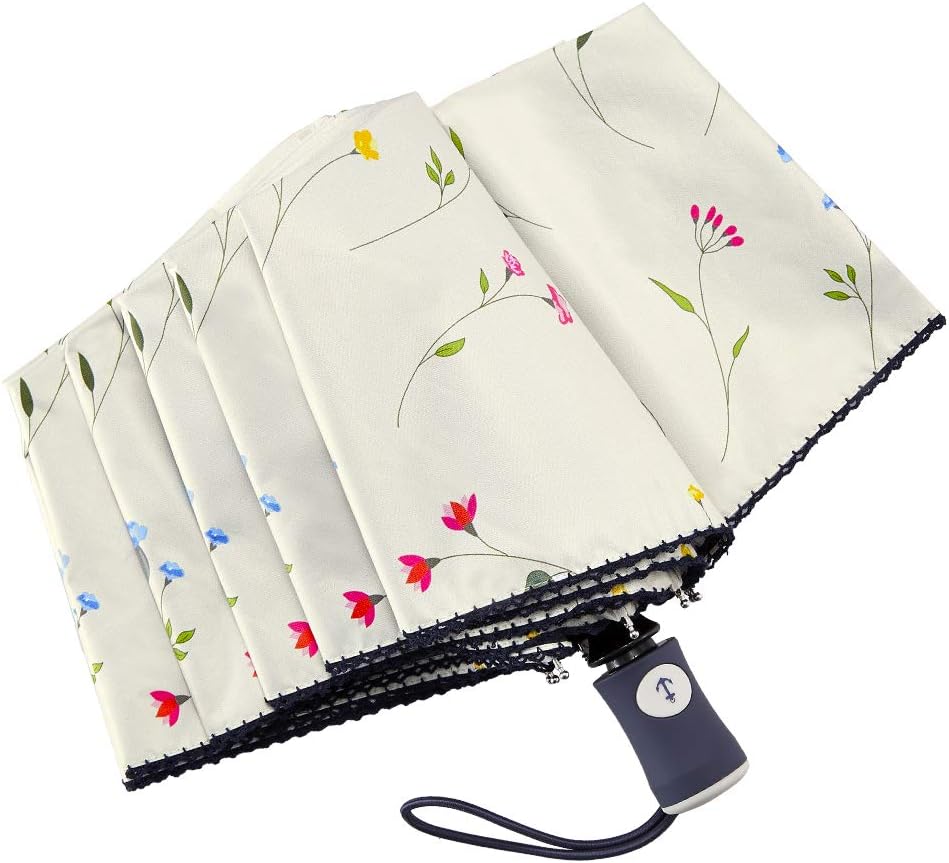 DBA Auto Open Close Folding Travel Umbrella with UV Protection 1