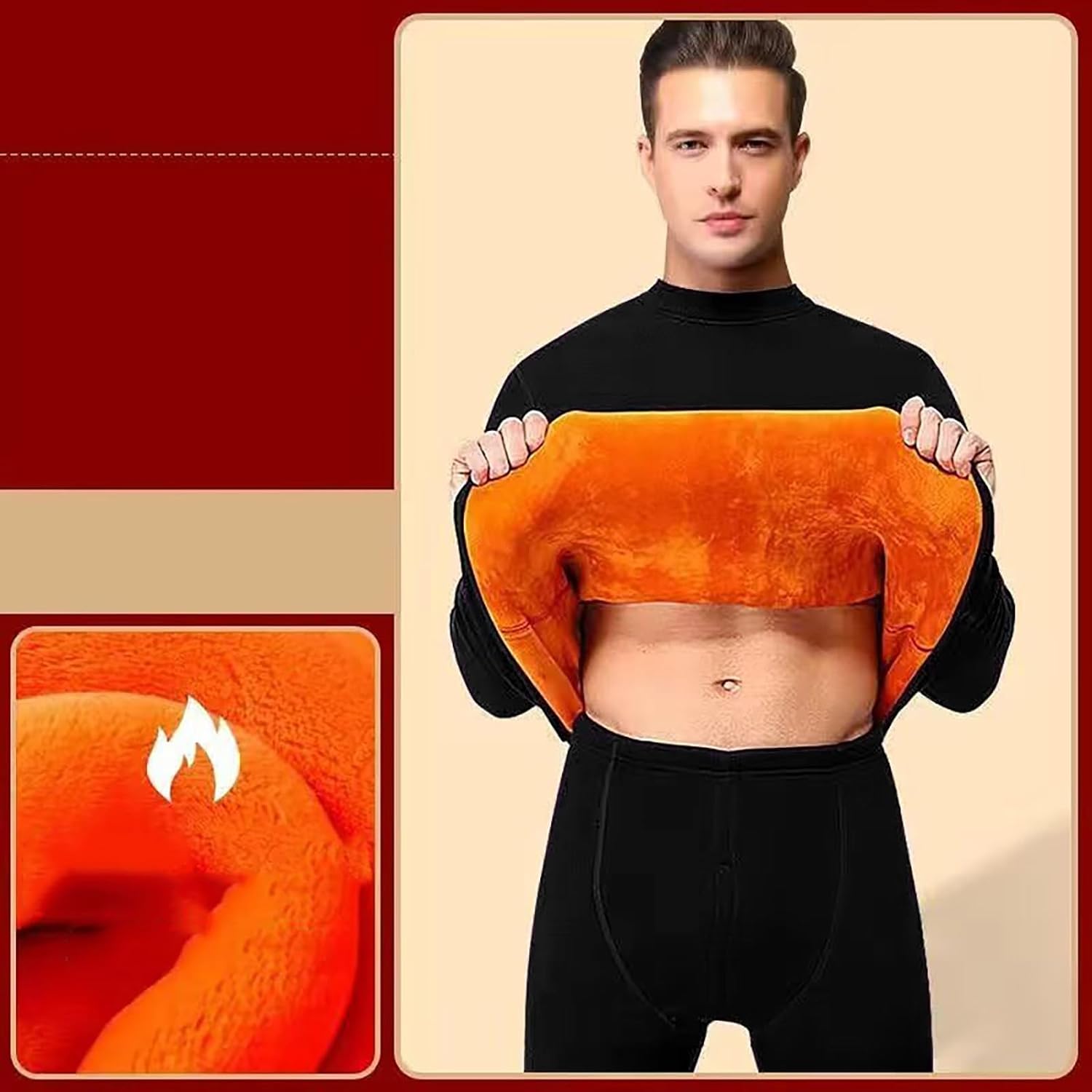 Mens Thermal Underwear Set for Cold Weather 1