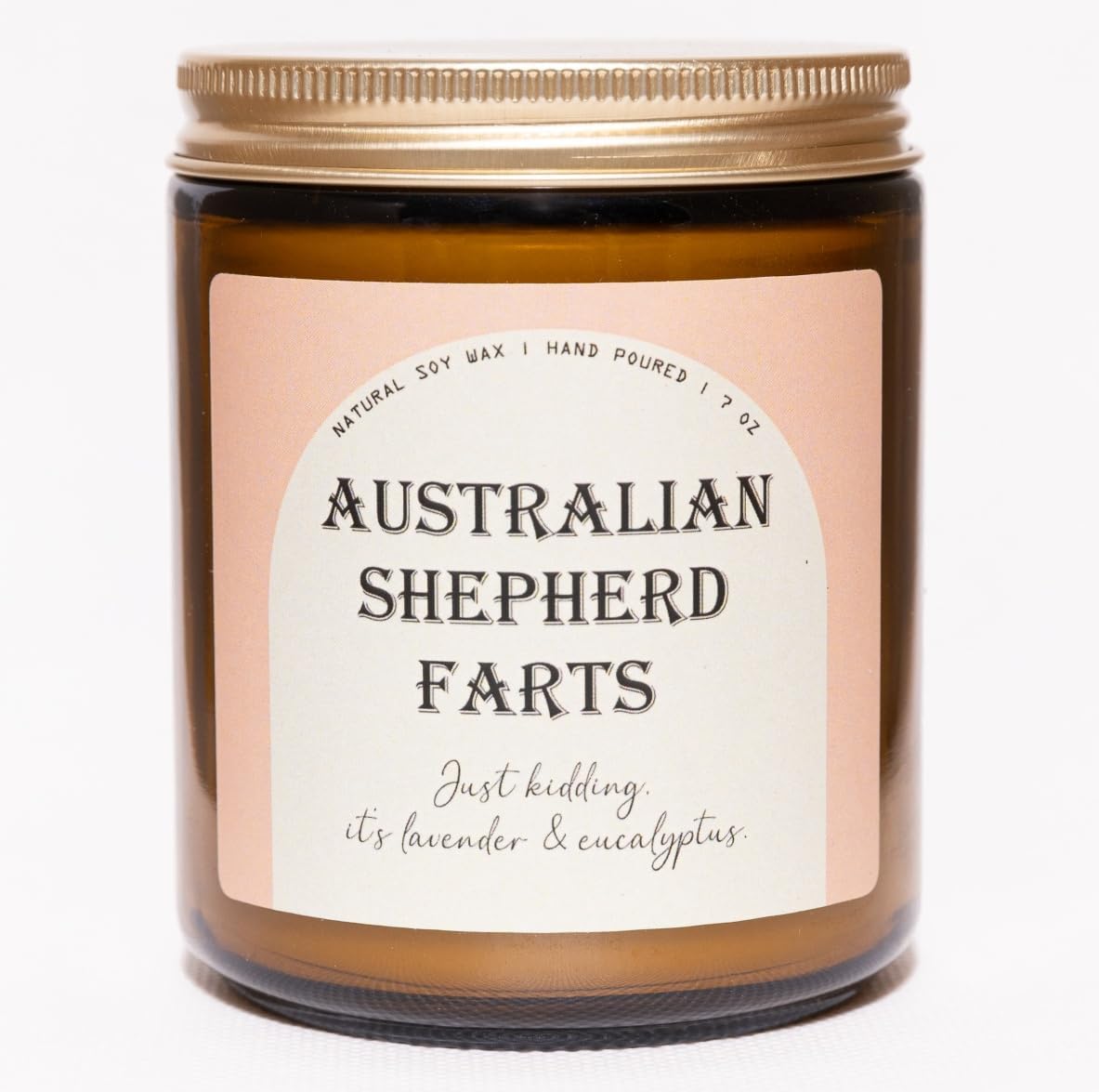 Australian Shepherd Fart Candle - 7OZ Lavender Eucalyptus