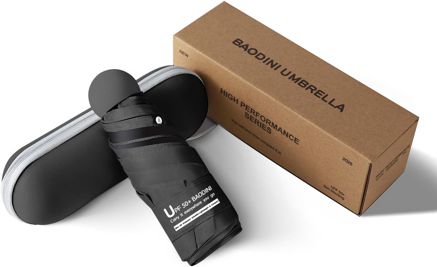 BAODINI Compact UV Folding Umbrella for Travel
