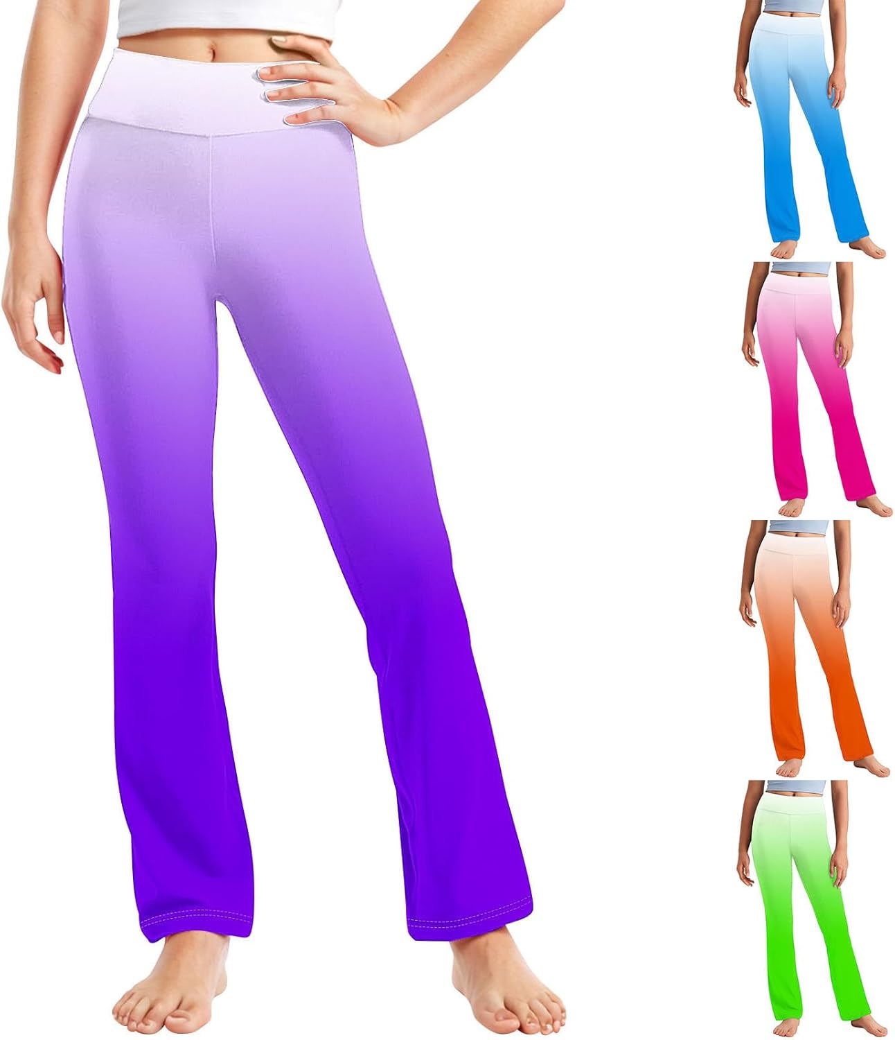 Toddler Girls Gradient Yoga Pants 2-13 Years