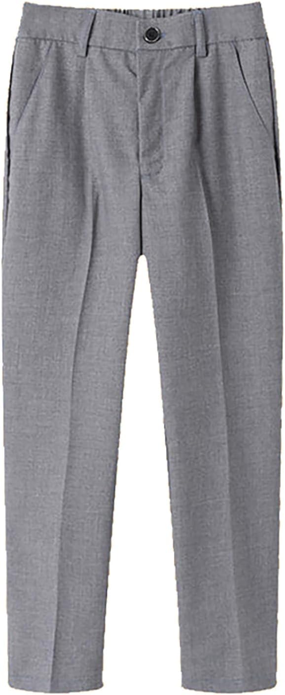 Boys Slim Fit Fleece Jogger Pants with Pockets 2-16 Years