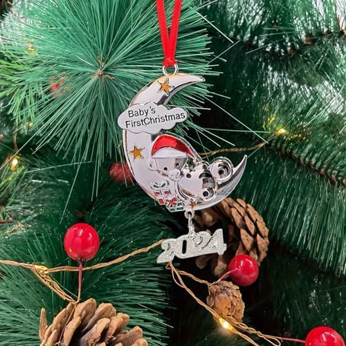 DLOULP Baby First Christmas Tree Pendant