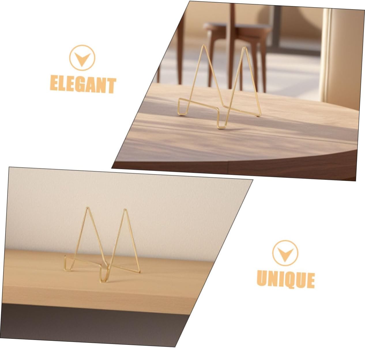 Mikikit Heavy Duty Metal Easel Stand for Picture Frames and Cookbooks