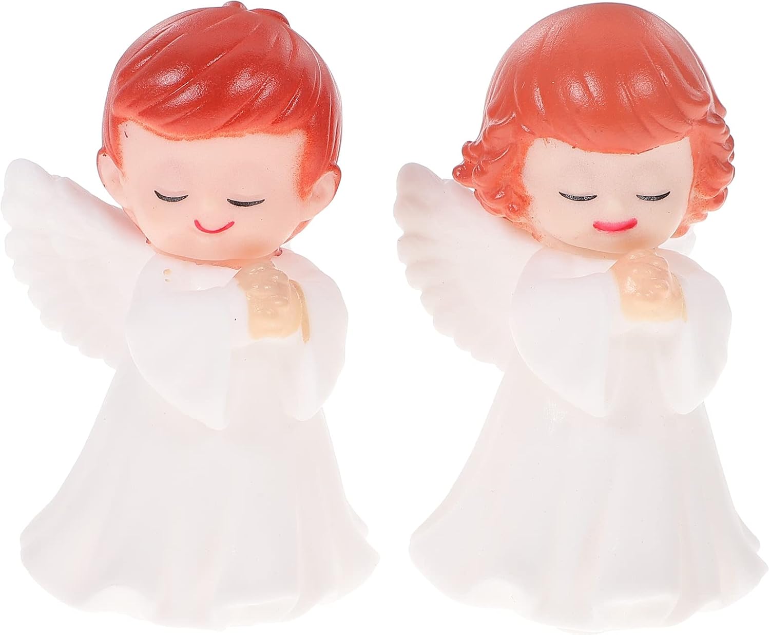 jojofuny Angel Candle 2 Pcs Mini Angels Figurines 1