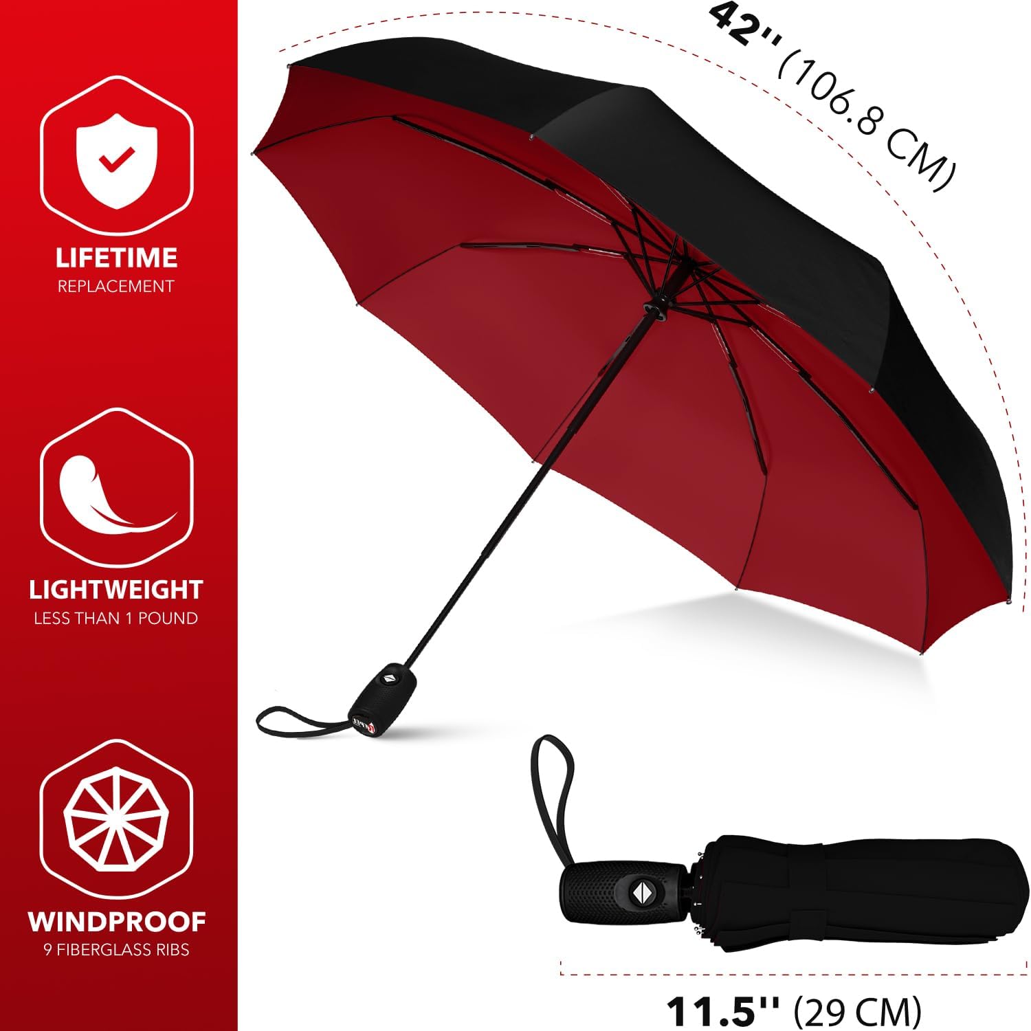 Repel Umbrella - Windproof Travel Umbrella for Rain 1