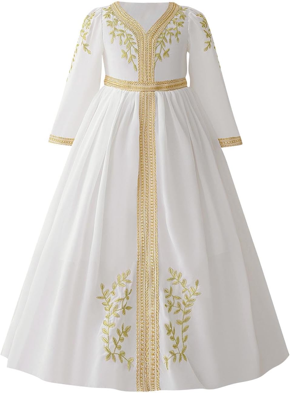 Lmdudan Girls Long Sleeve Abaya Prayer Dress 2025