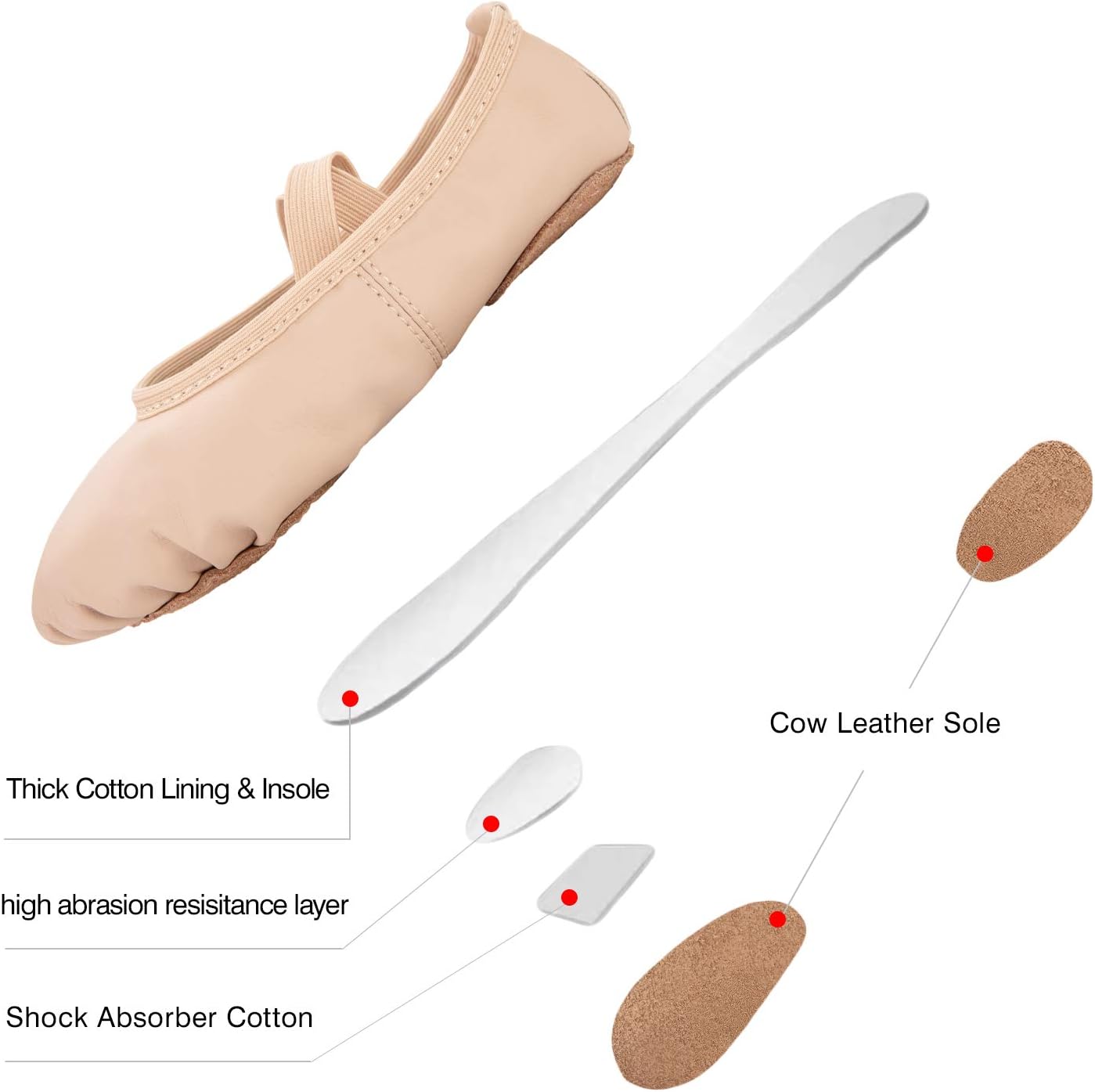 RoseMoli Ballet Shoes for Girls Kids Women Anti-Slip Yoga Slippers