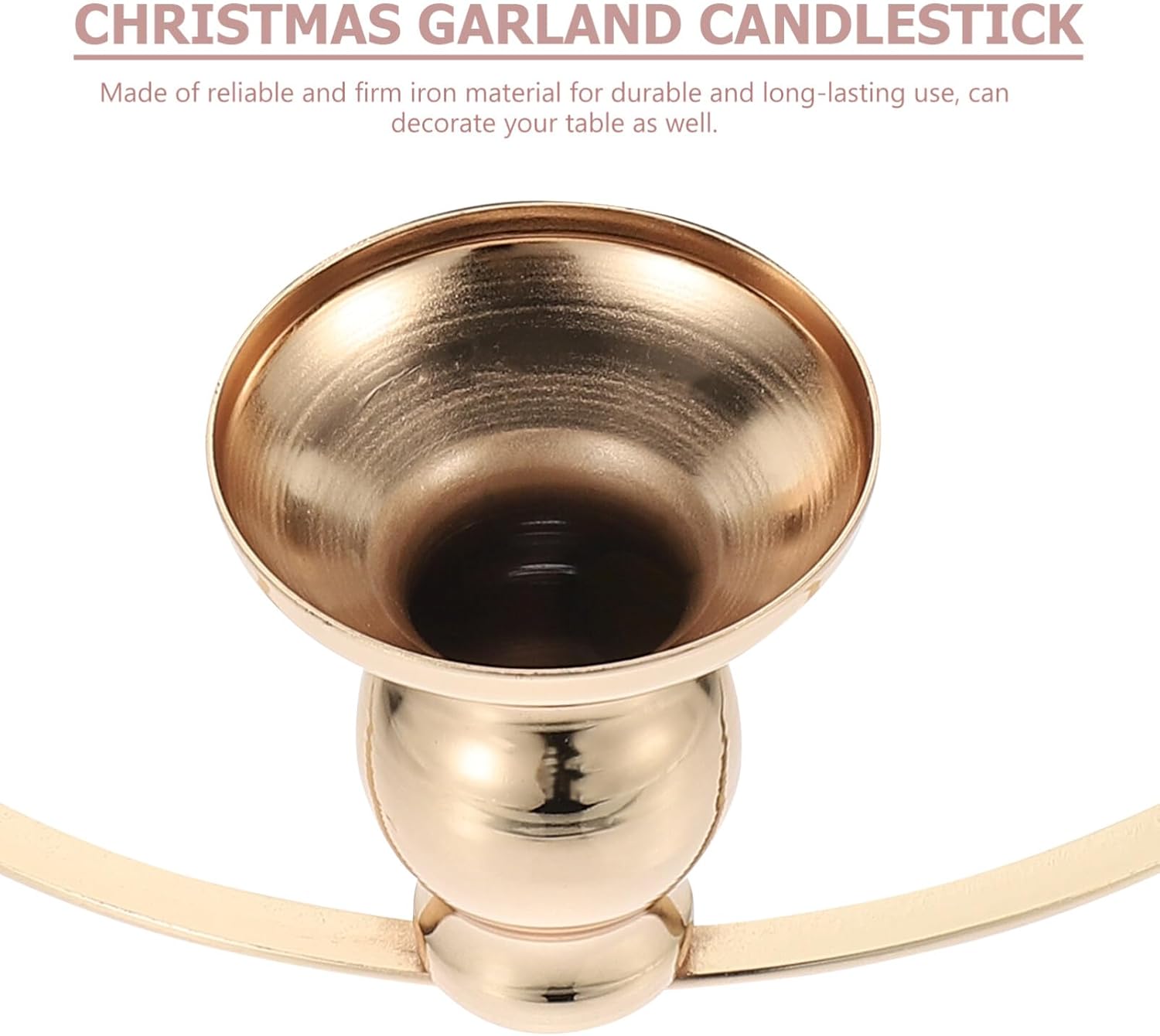 Kichvoe Advent Candlestick DIY Wreath Holder