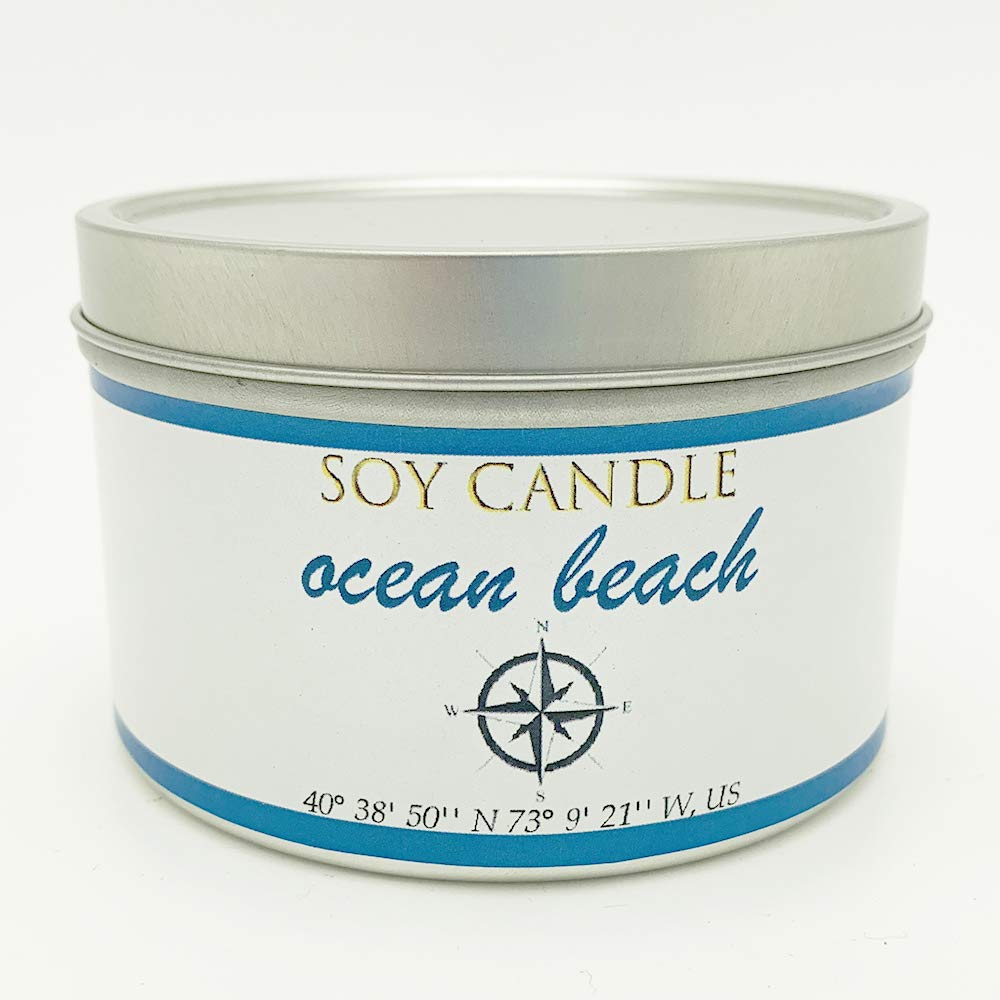 Natural Selection 8 oz Ocean Beach Soy Candle Tin