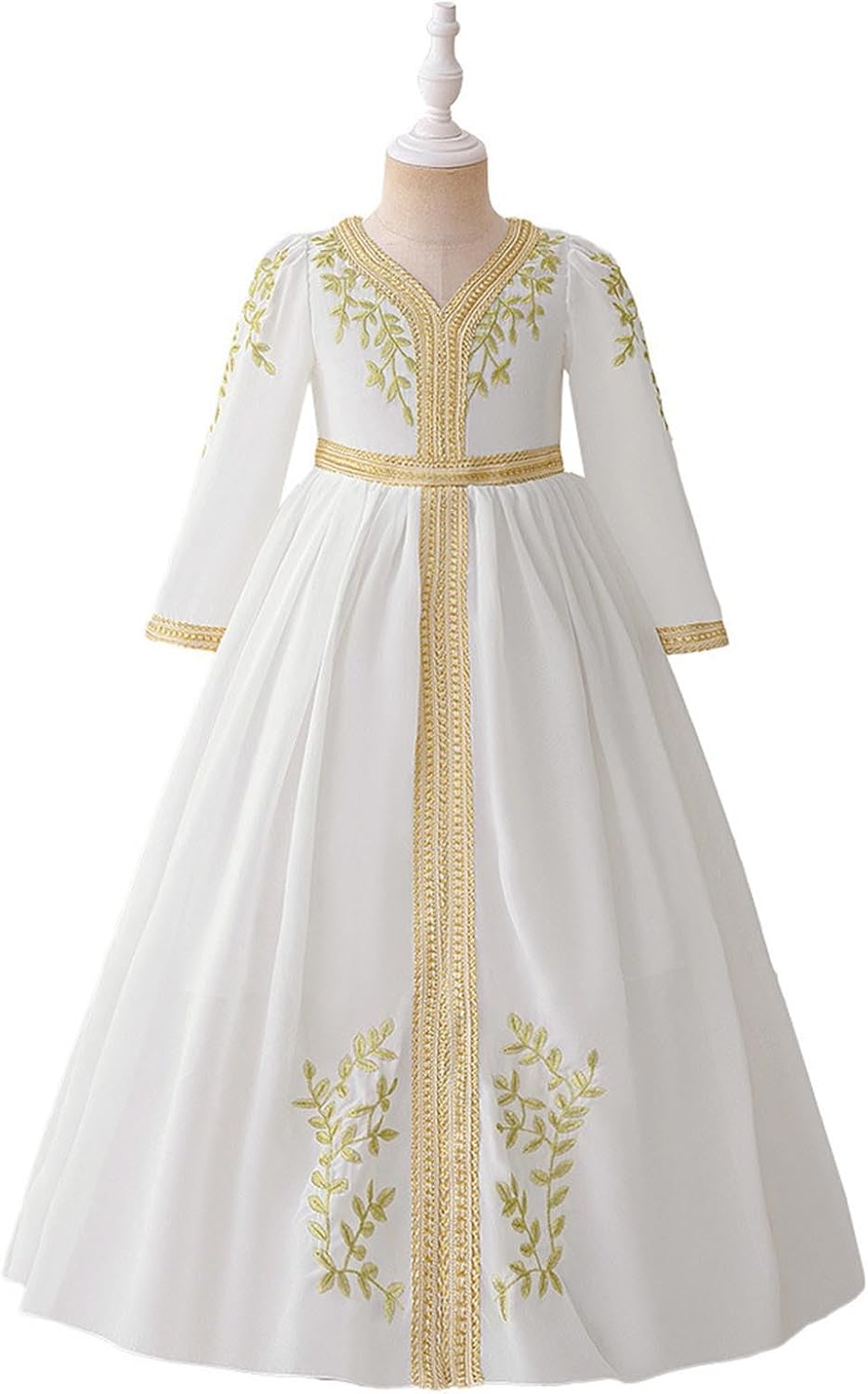 Lmdudan Girls Long Sleeve Abaya Prayer Dress 2025