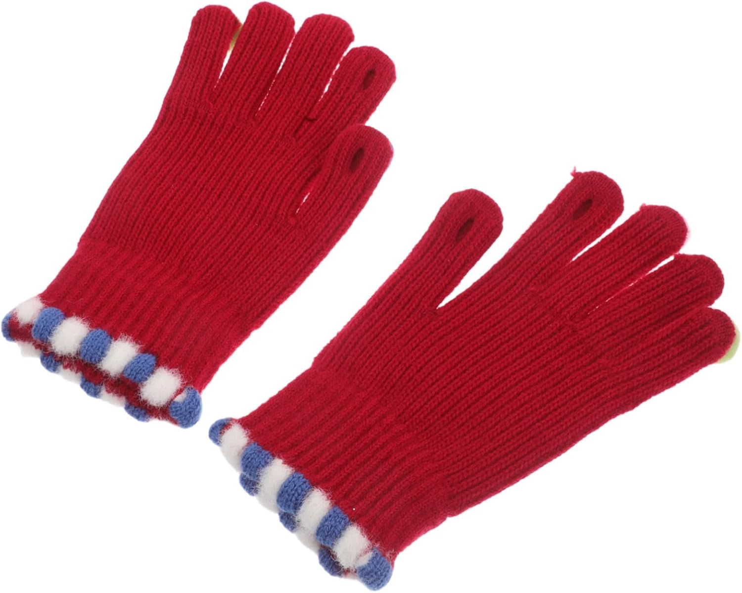 WRITWAA Warm Winter Knit Gloves for Boys Girls