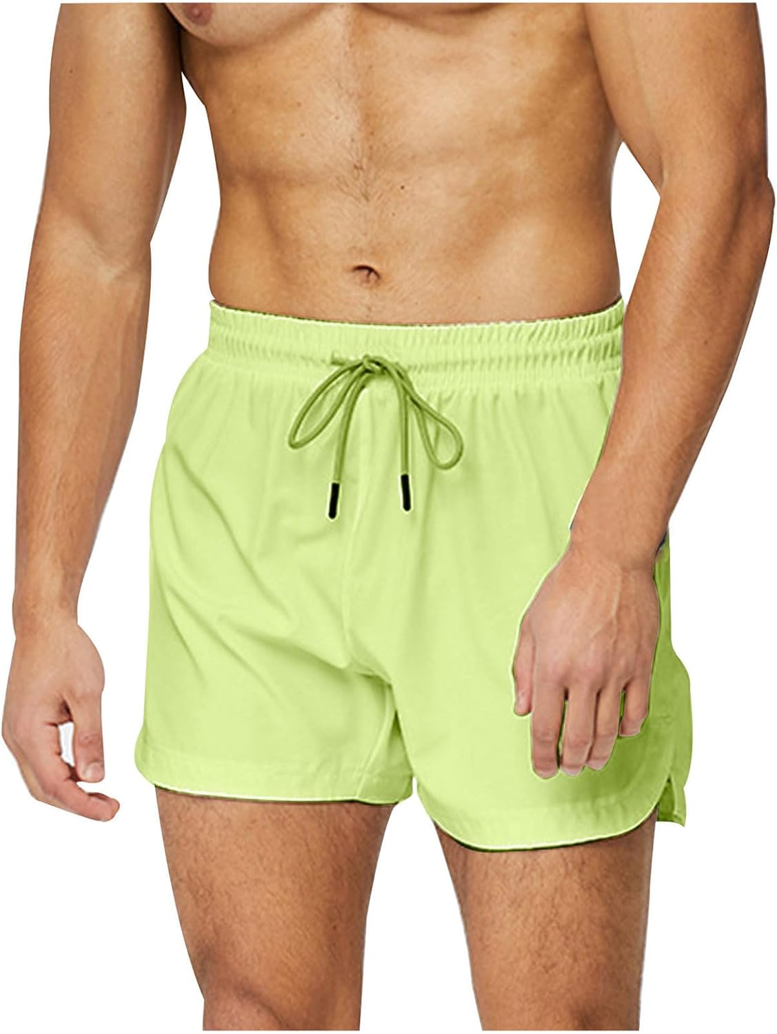 Mens Lightweight Elastic Waist Cargo Shorts