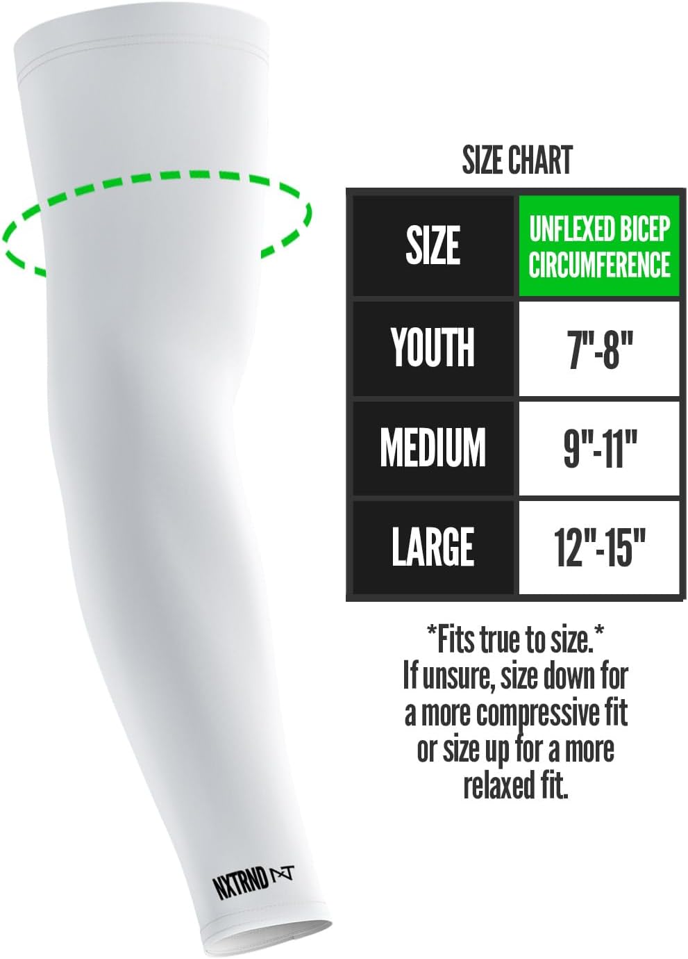 Nxtrnd Air-TEK Arm Sleeves for Men Compression Breathable Pair