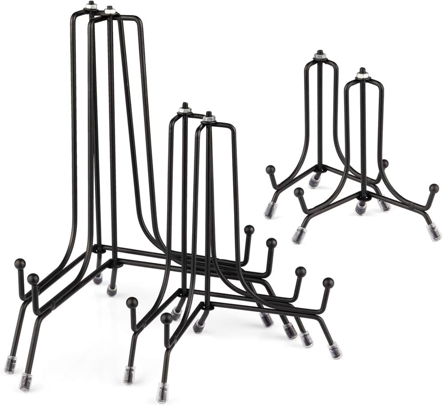 6 Pack Anti-Slip Iron Plate Stands for Display