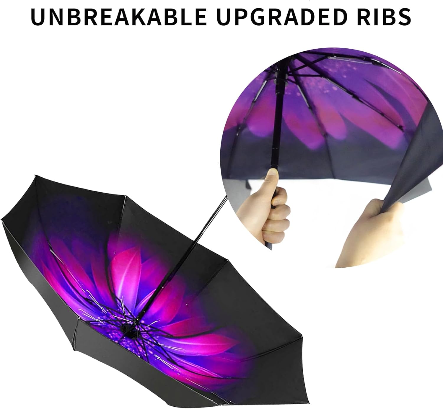 LLanxiry Compact Travel Umbrella Windproof Waterproof