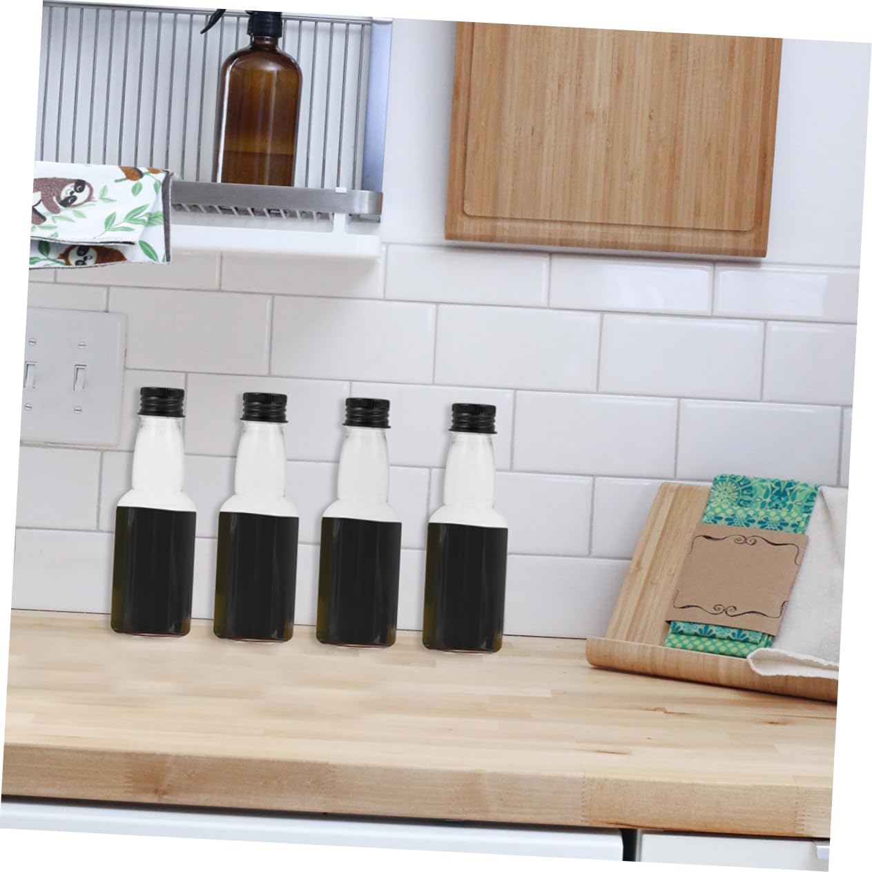 STOBAZA 100ml Mini Wine Bottles 50 Pack Portable