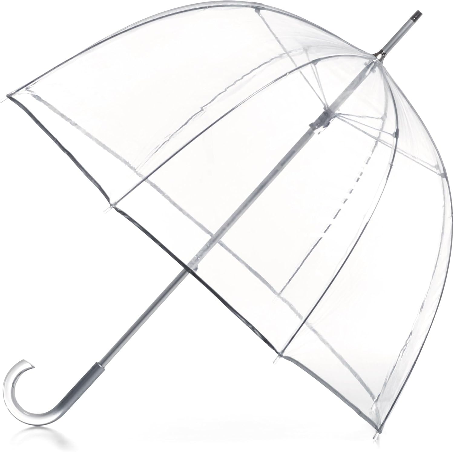 Totes Adult Clear Bubble Umbrella with Dome Canopy