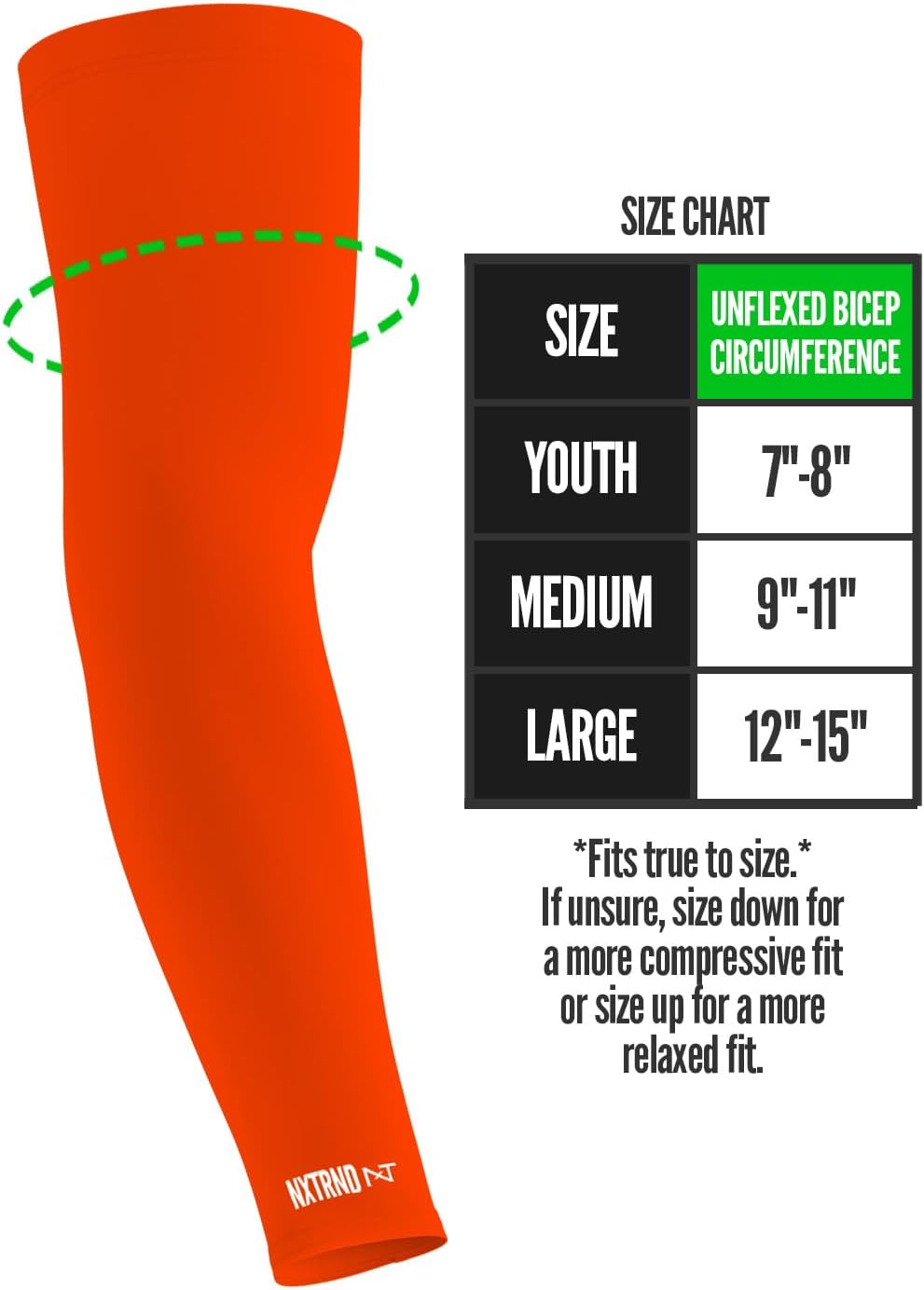 Nxtrnd Air-TEK Arm Sleeves for Men - Pair Breathable Compression Arm Sleeves