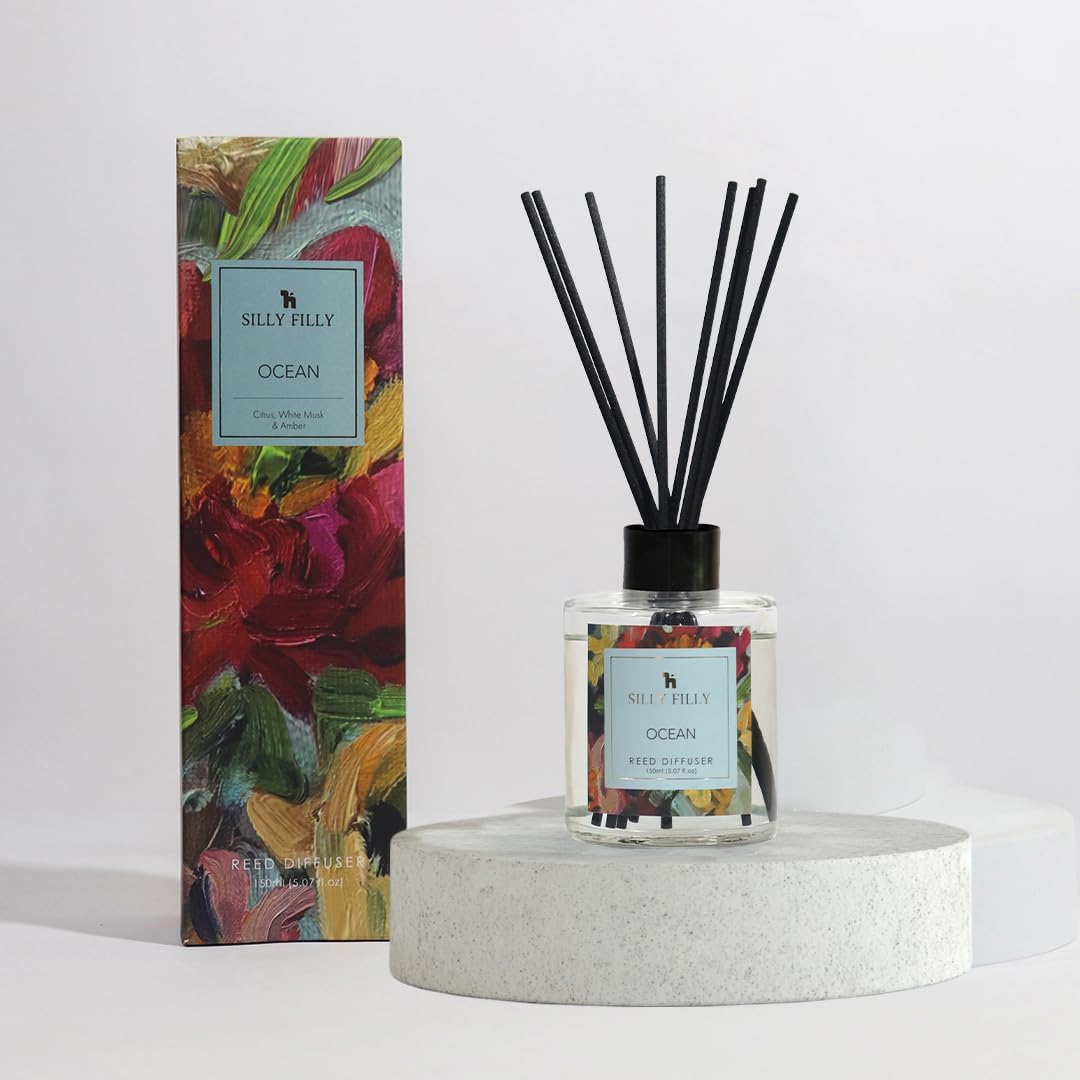 Silly Filly Reed Diffuser Set Ocean Fragrance