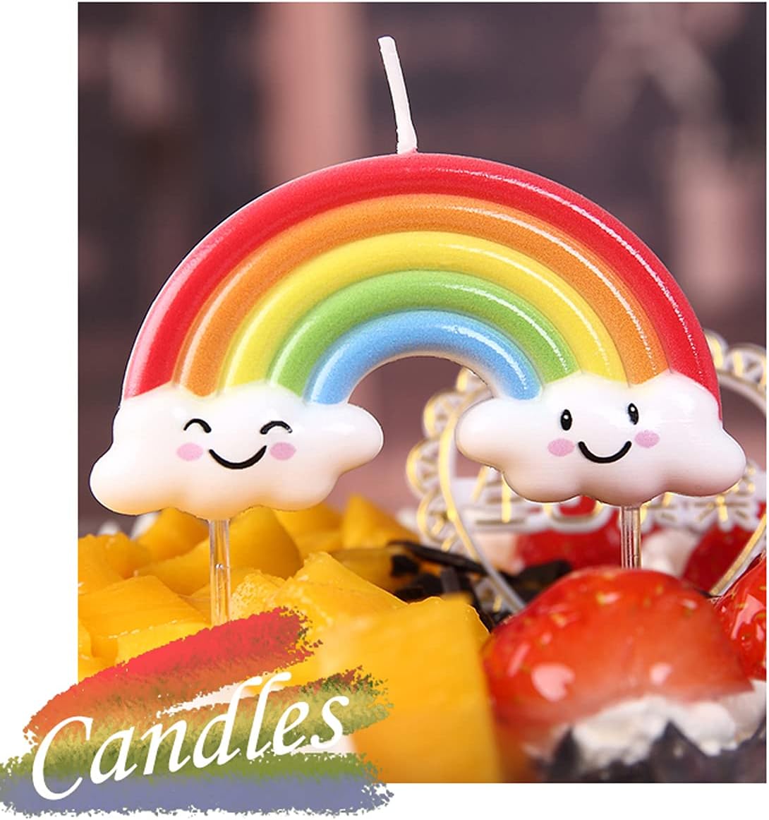 T-shin Rainbow Birthday Candle for Kids