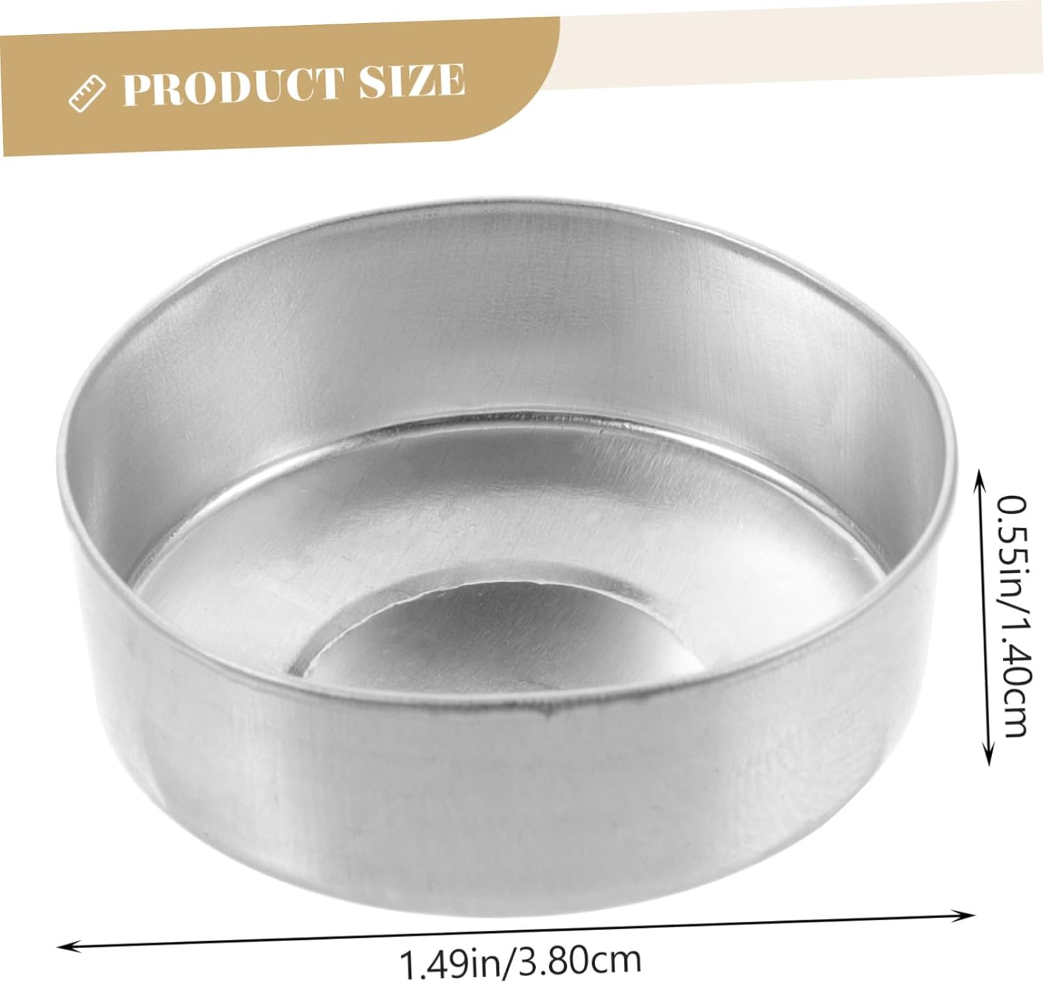 LIFKICH 500pcs Empty Tea Light Candle Containers for Candle Making