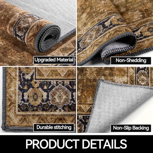 Hargiis Bohemian Runner Rug 35 Non-Slip Pet Friendly