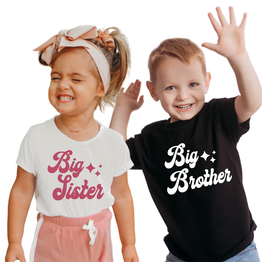 Big Brother Little Sister Matching Shirts Set for Baby and Toddler