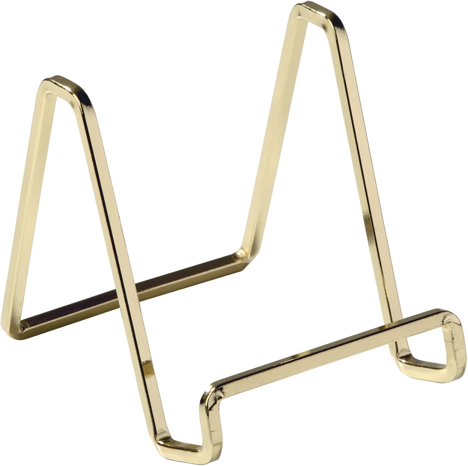 TRIPAR 3-Inch Brass Plated Square Book Holder Stand