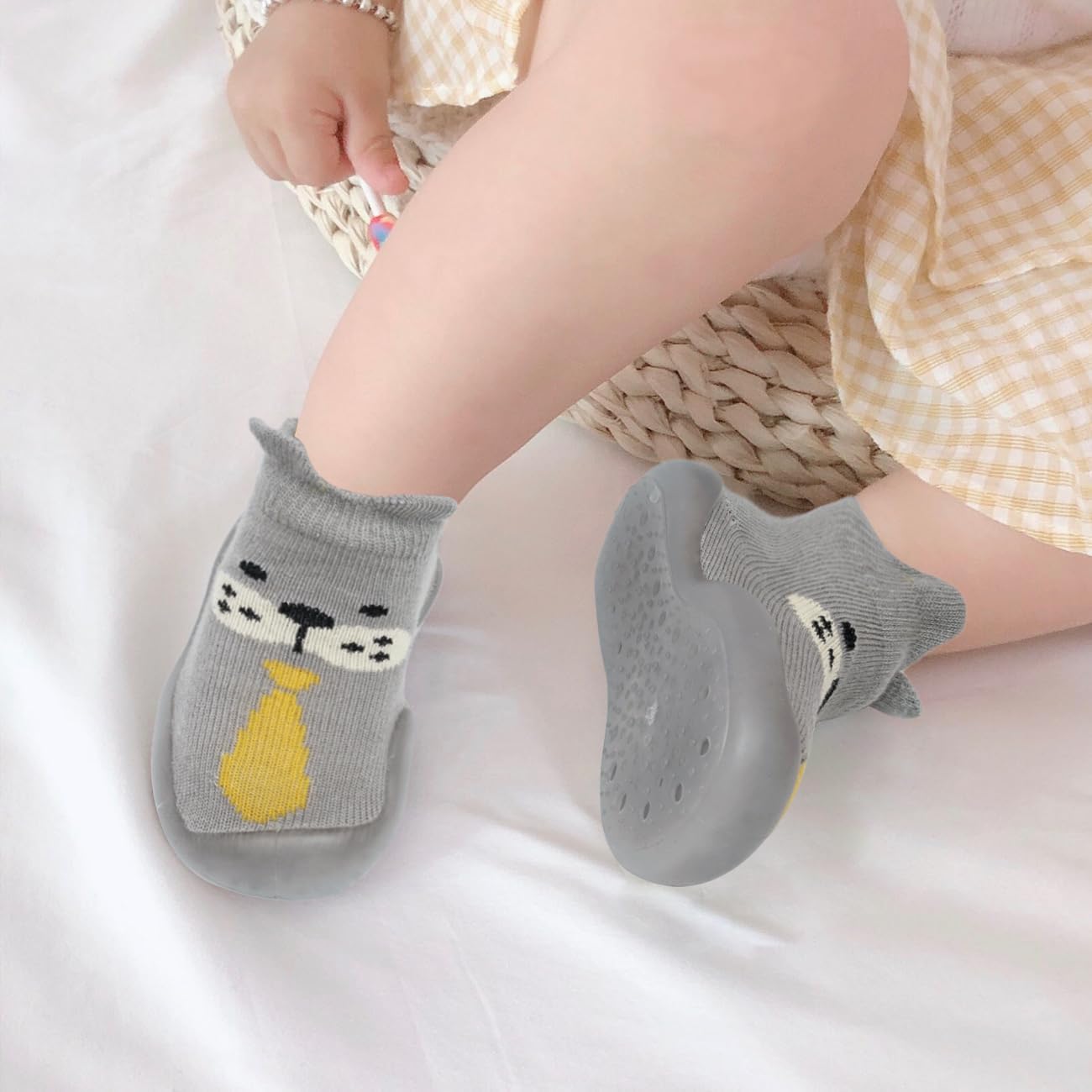 WEAPRIL Baby Toddler Non-Skid Slippers Socks
