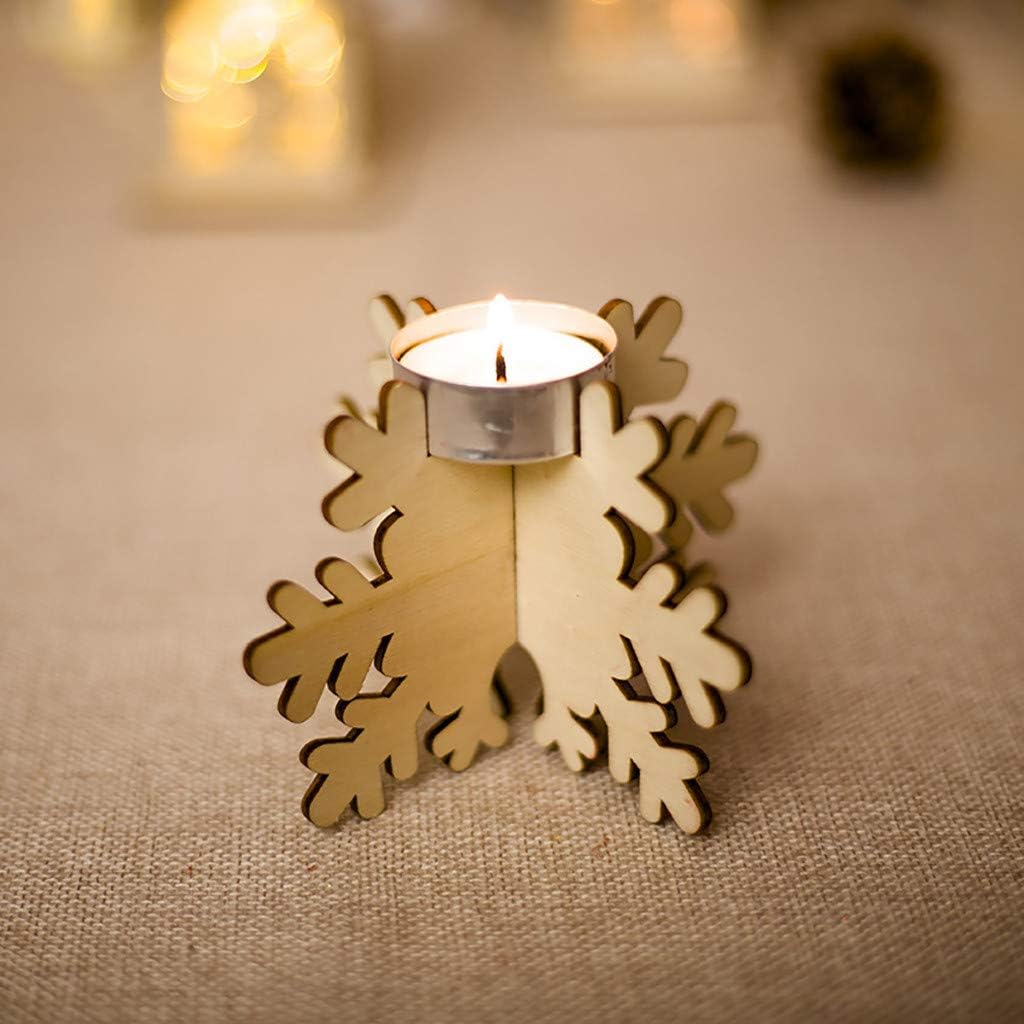 Exquisite Snowflake Candlestick Holder for Home and Party Decor