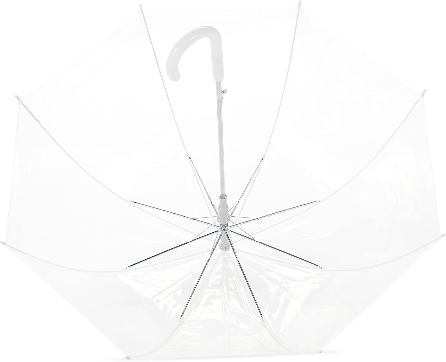 Amazon Basics Clear Round Bubble Umbrella with Wide Coverage