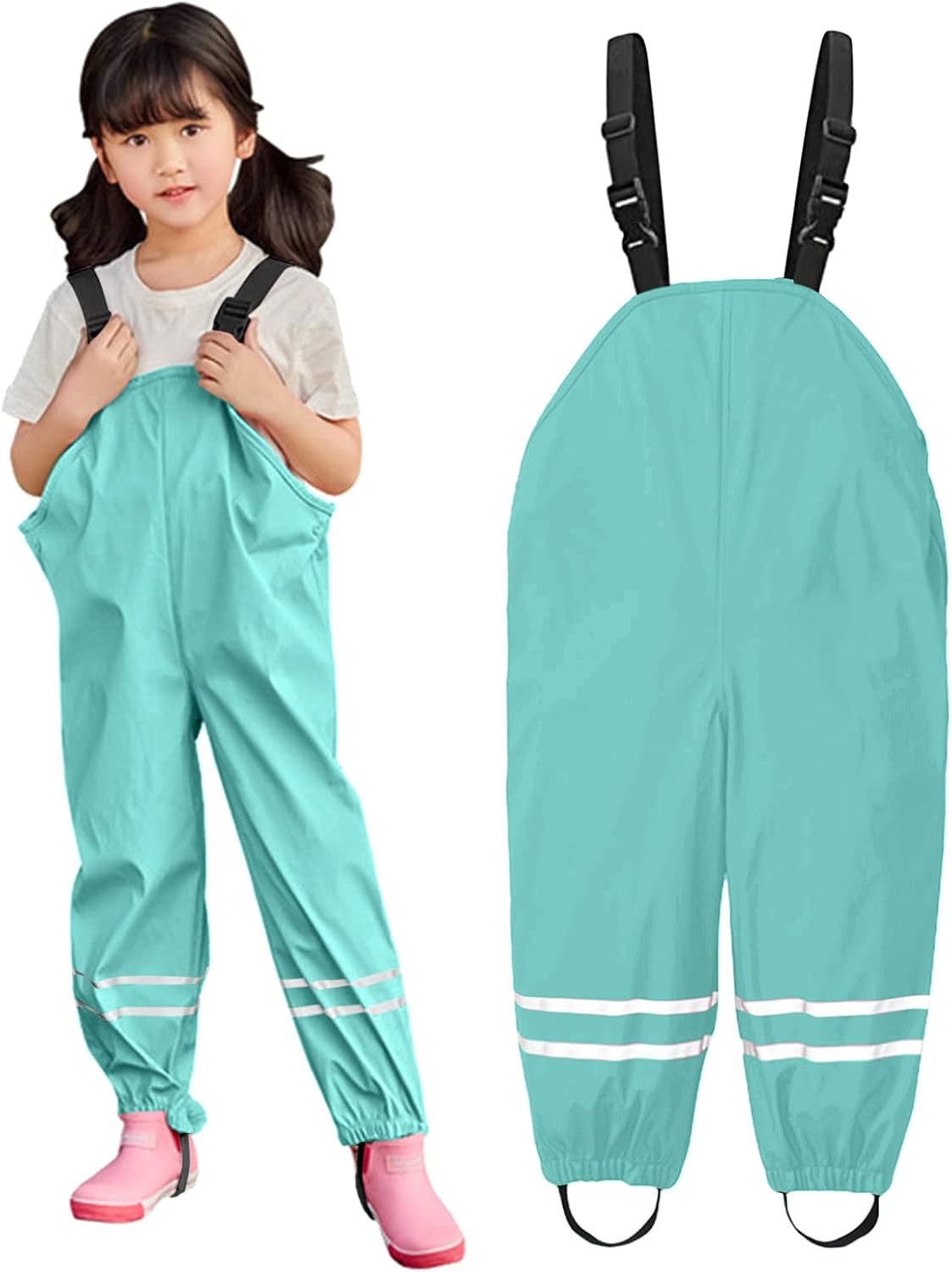 Toddler Waterproof Rain Pants for Boy Girl