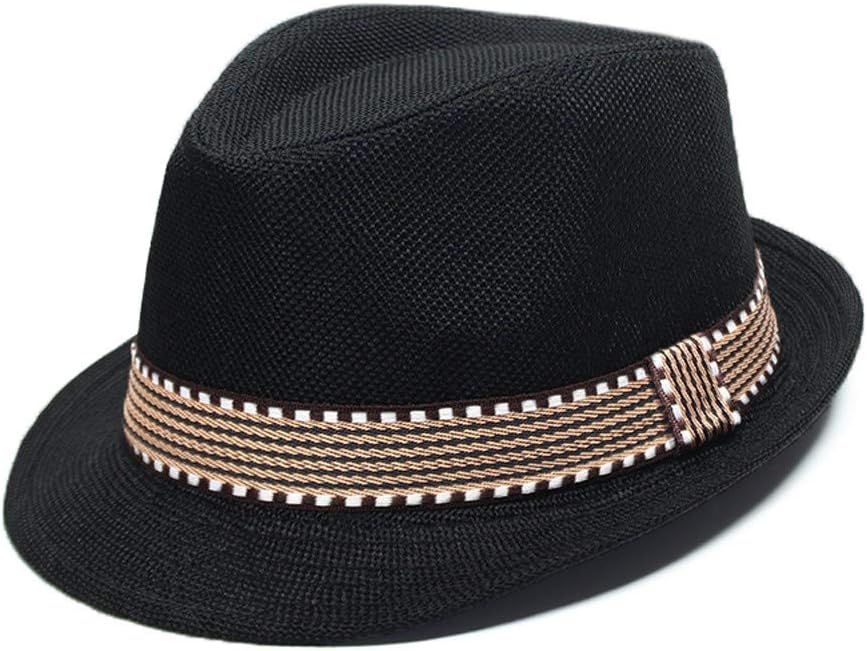 MYRISAM 1920s Themed Kids Fedora Hat Set with Suspenders and Bow Tie