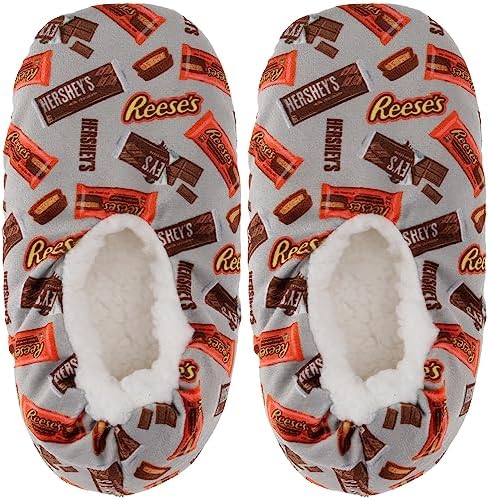 HERSHEYS Sock Slippers For Kids with Peanut Butter Cup Print