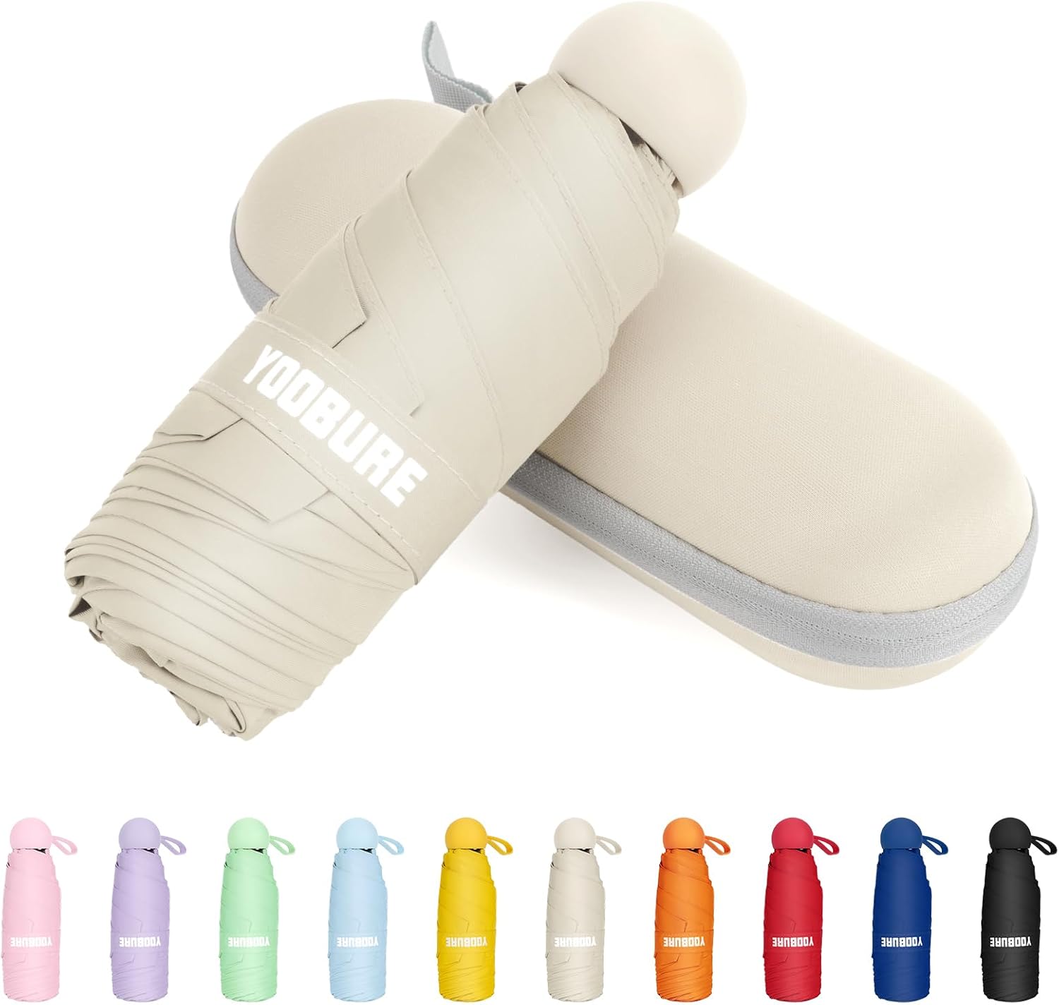 Yoobure Compact Folding Umbrella for Travel and UV Protection