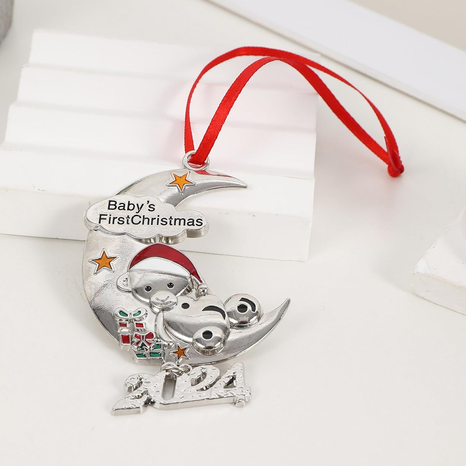 DLOULP Baby First Christmas Tree Pendant
