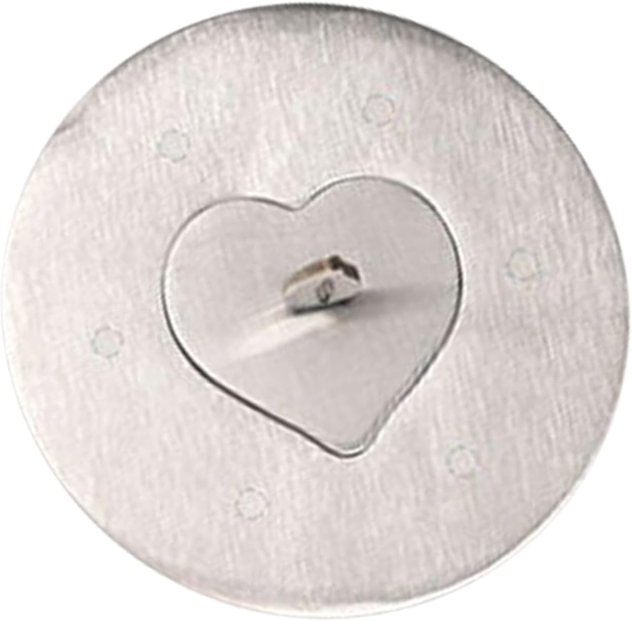 Stainless Steel Candle Jar Cover with Heart Design