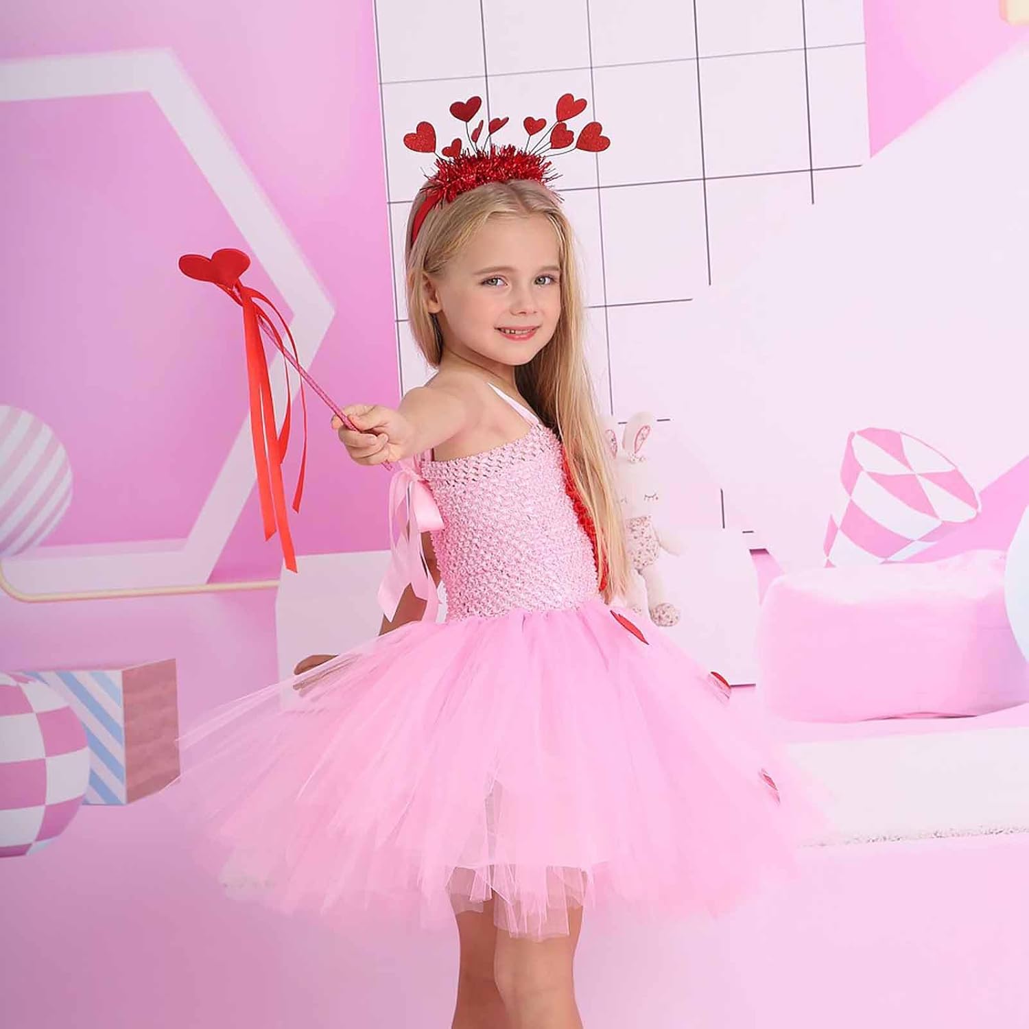 Girls Fairy Costumes Princess Dress Tulle Costume Set for 2-12 Years