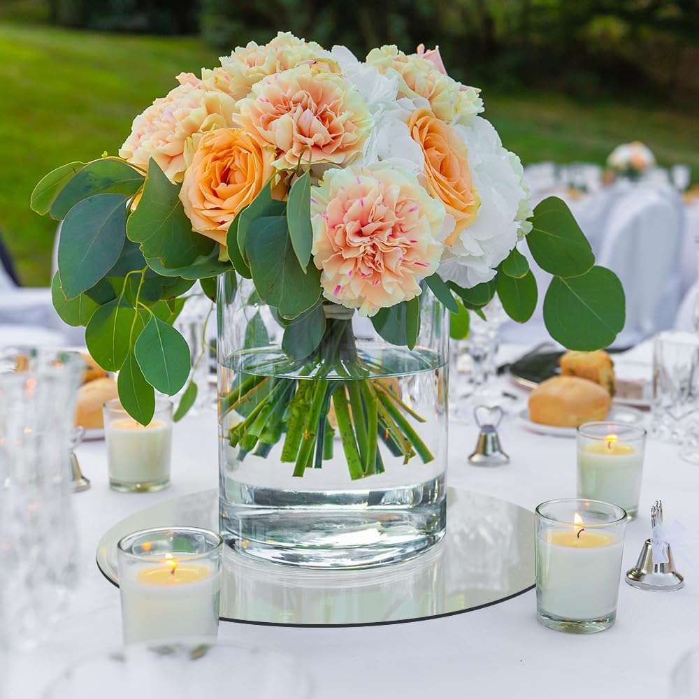 10 Round Gold Mirror Centerpieces Set of 12