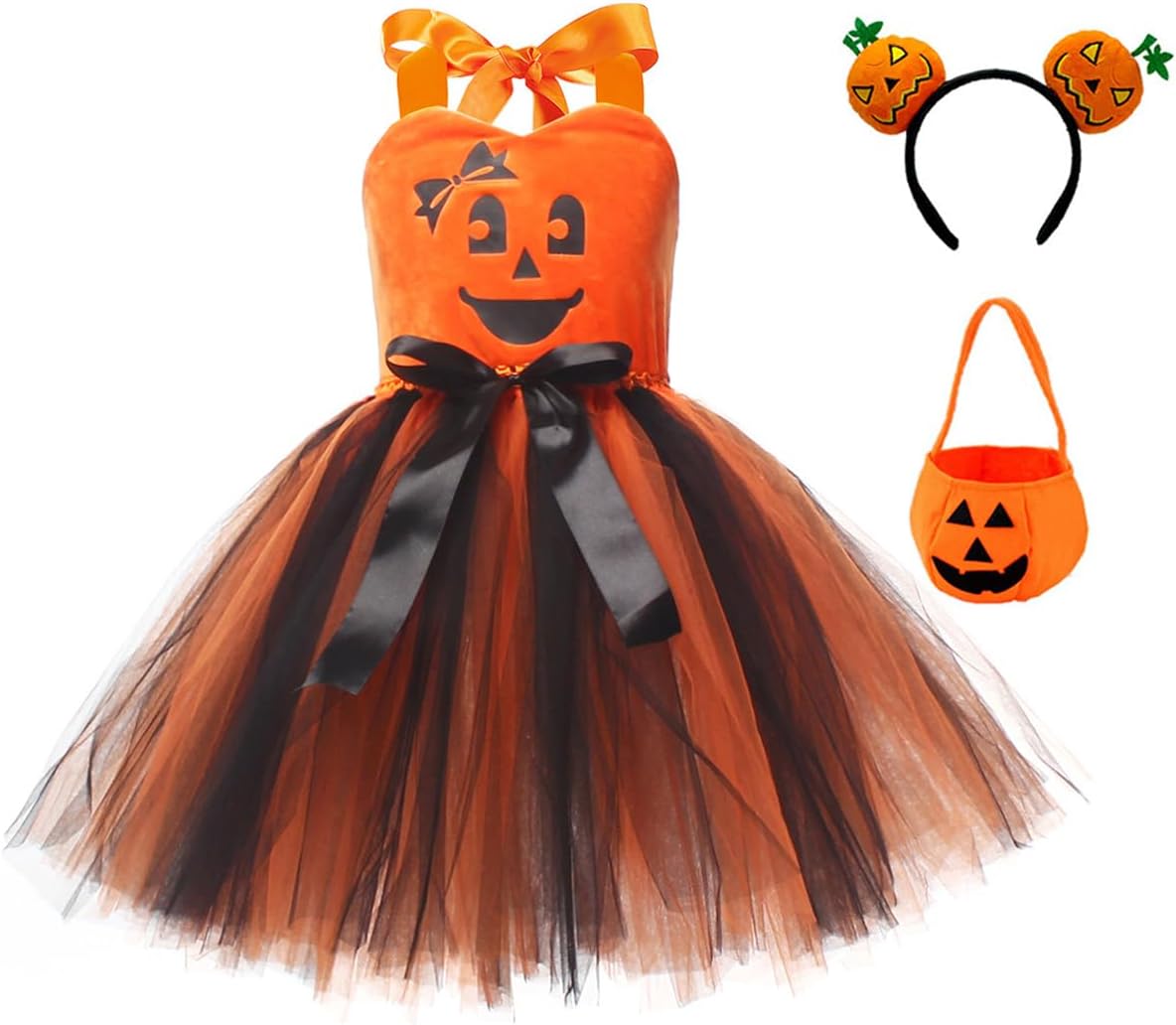 FYMNSI Kids Halloween Pumpkin Costume 3PCS