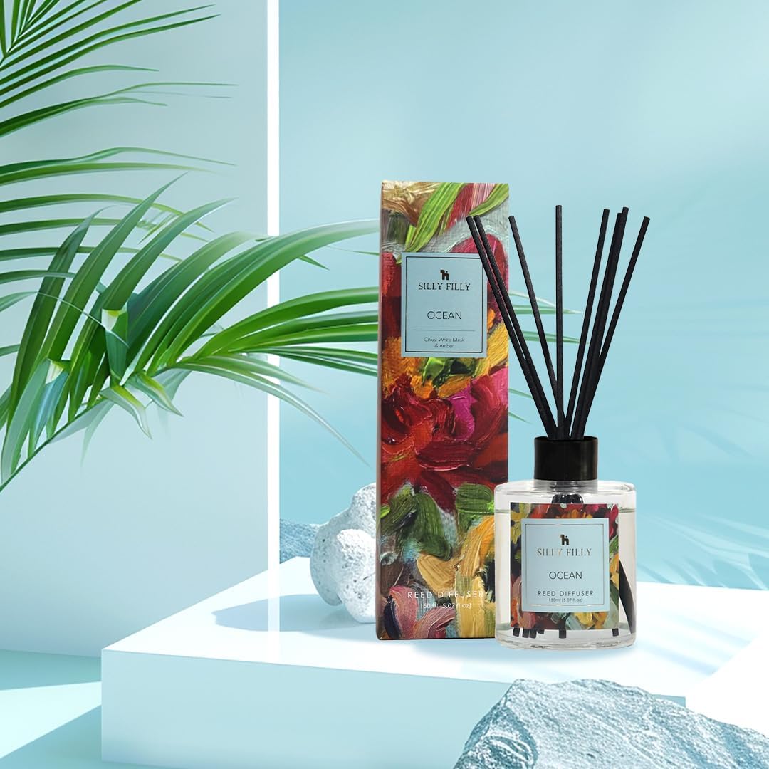 Silly Filly Reed Diffuser Set Ocean Fragrance