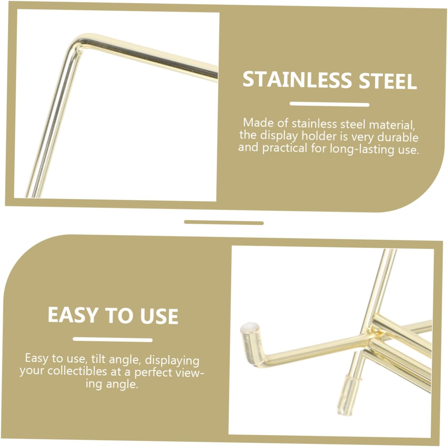 Elegant Recipe Book Holder Picture Frame Stand Sturdy Steel
